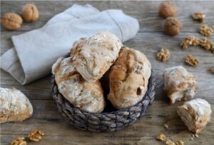 Pãezinhos de Nozes Caseiros