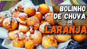 Bolinho de Chuva de Laranja com 4 Ingredientes